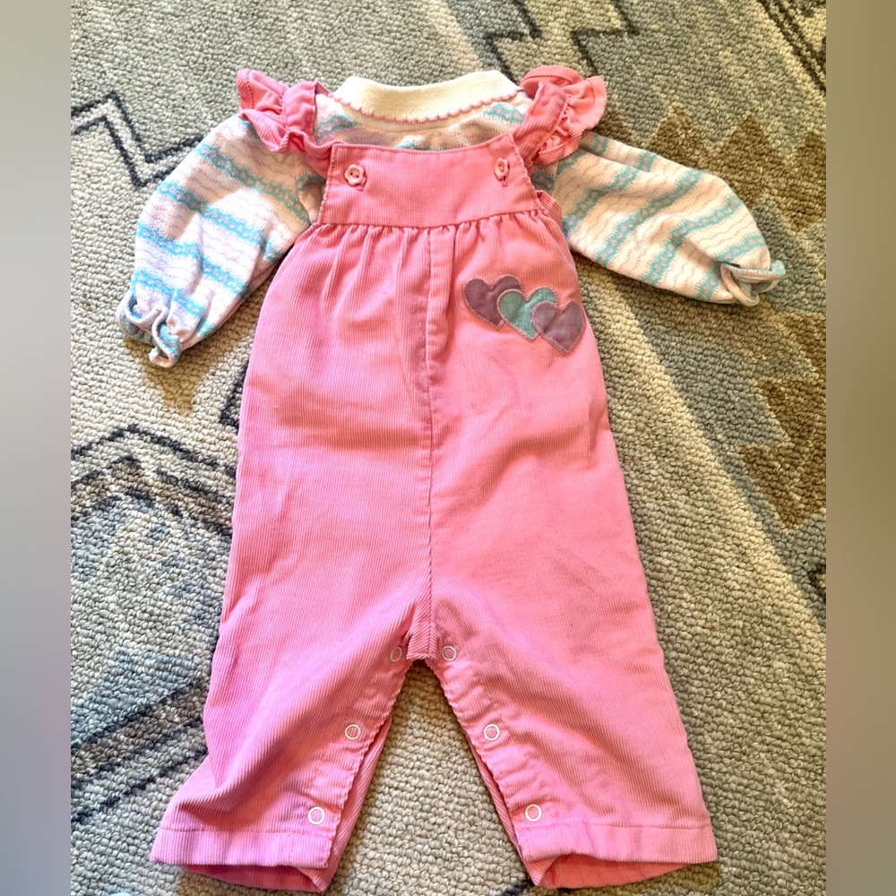 Vintage 1980s Healthtex Romper and Shirt